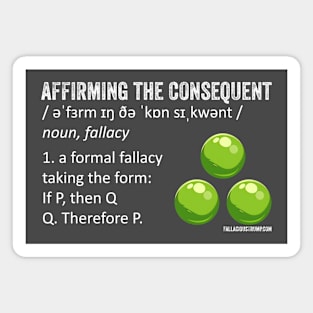 Affirming the Consequent Fallacy Definition Magnet